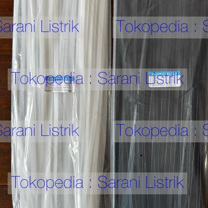 

ready Kabel Tie 9 x 60cm Cable Ties Nylon 9 x 600 mm Hitam Putih