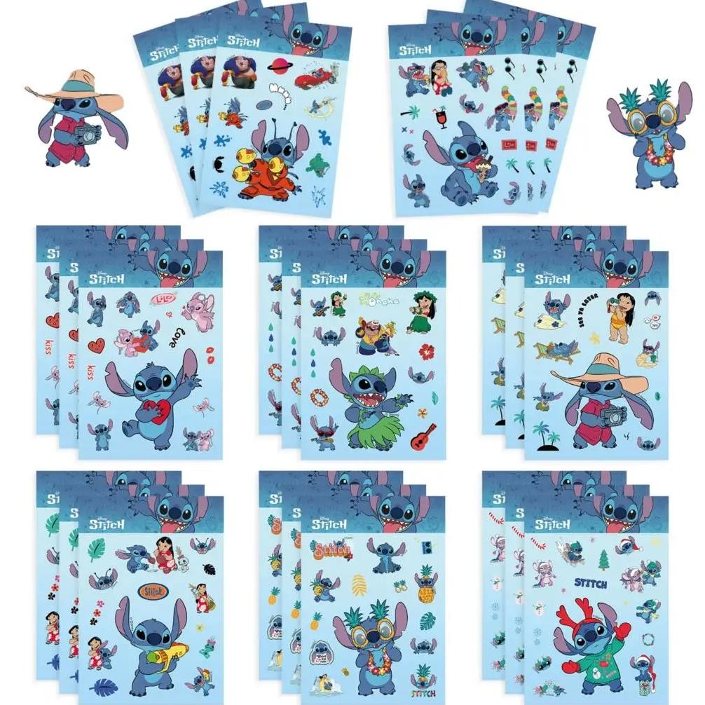 

32Sheets Children DIY Puzzle Sticker Cartoon Stitch Character Assemble Stickers Kids Toys Boys Girls Gifts