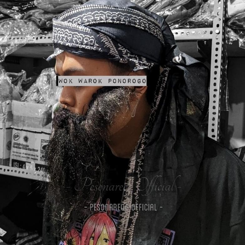 Wok Warok Ponorogo Kumis Jenggot Palsu Bewok Aksesoris Warok Reog MURAH