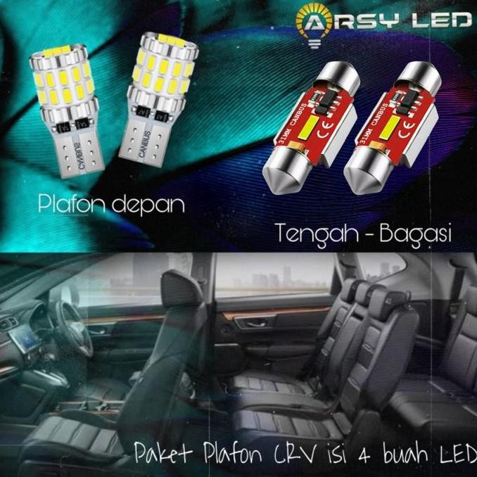 Lampu Plafon Kabin LED Mobil CR-V CRV Gen 4 Gen 5 isi 4 Ultimate