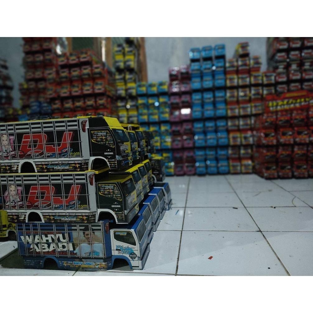 Miniatur Truk Oleng Permata Agung One Fire Hm Cabe Kayu Asli/Truk Oleng Murah Meledak