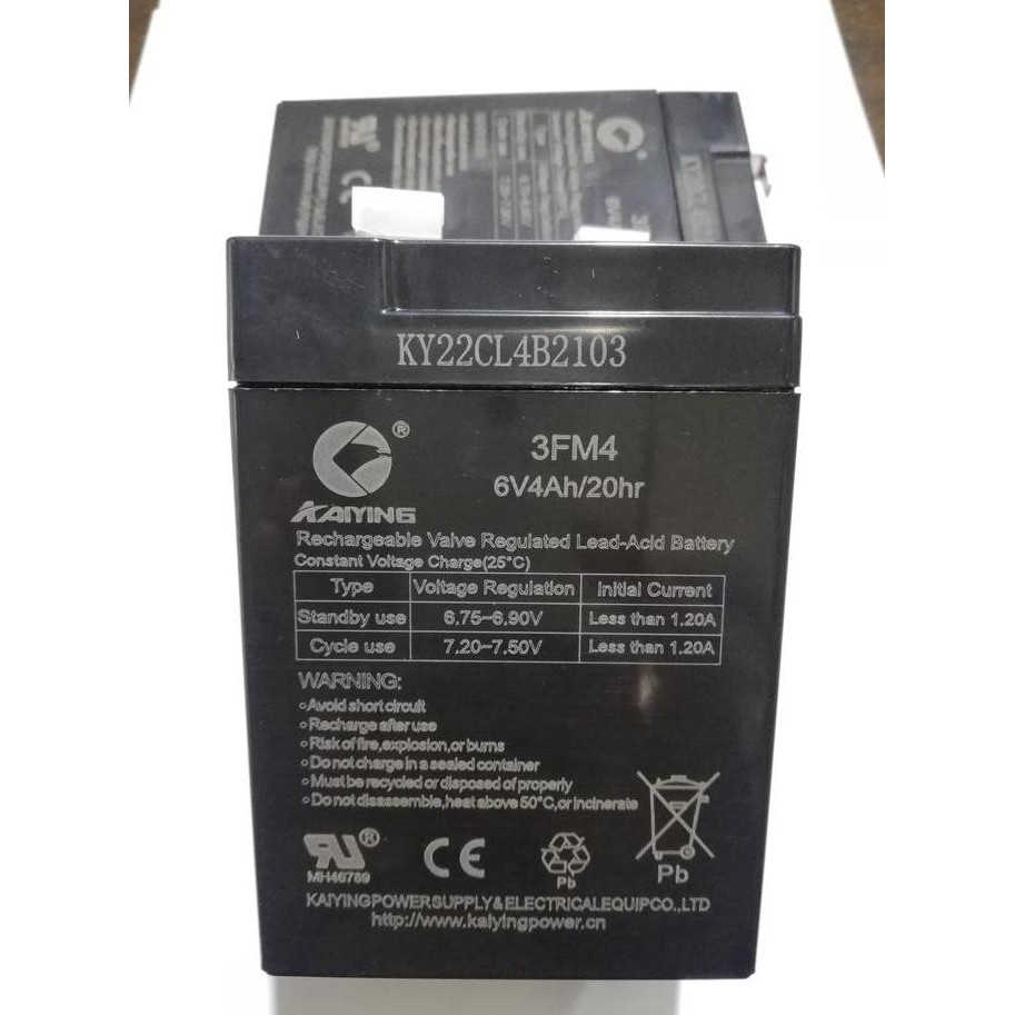 baru Baterai Timbangan Digital 6V 2.8AH
