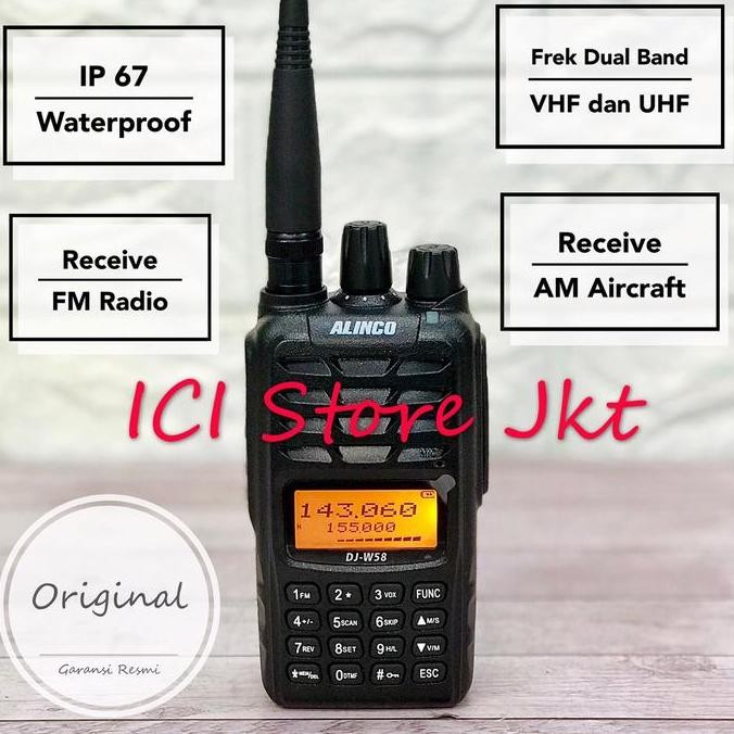 HT Alinco DJ W58 / Alinco W58 Original Garansi Resmi