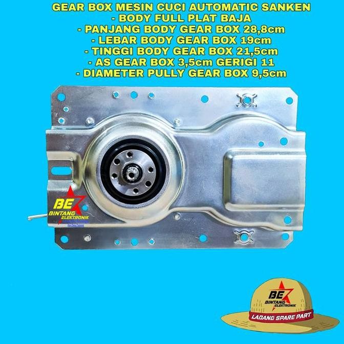 Gearbox mesin cuci Sanken 1 tabung, girbok mesin cuci sanken