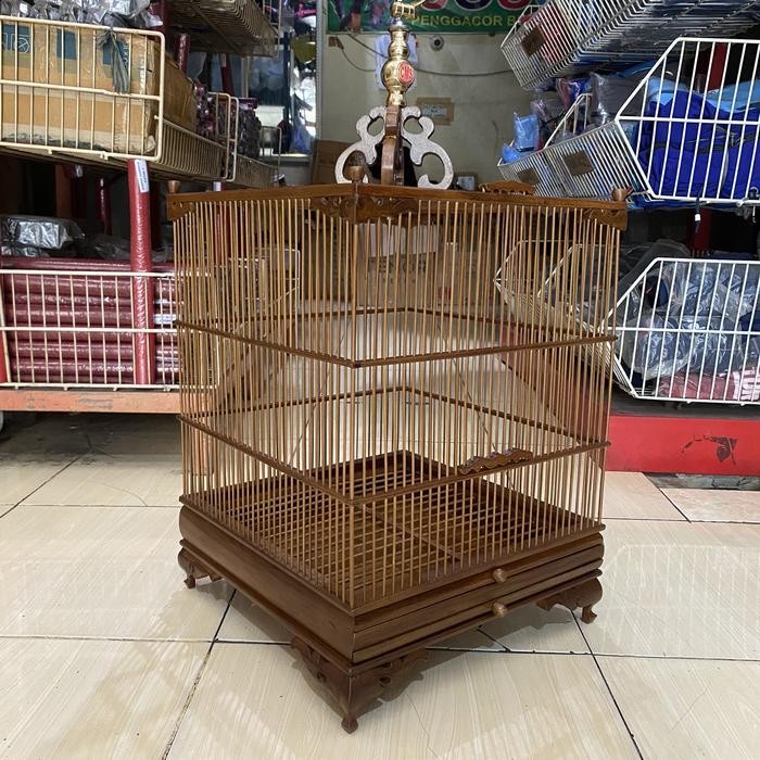Sangkar Kandang Kotak Wambi Jati Premium Ruji Rapet Original Dan Terpercaya