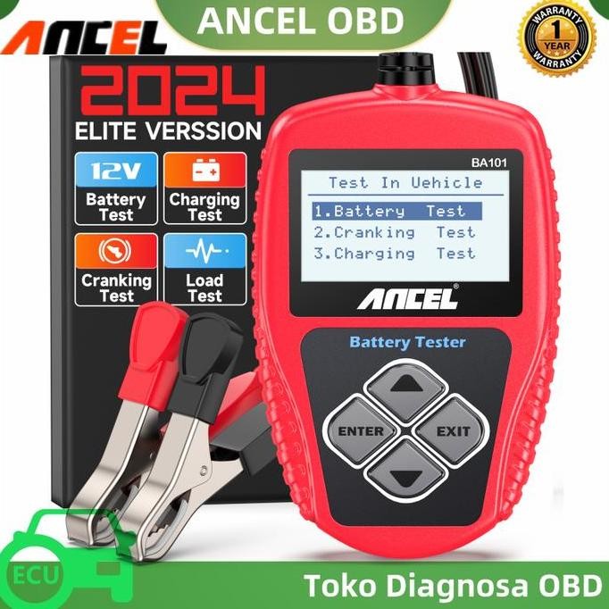 Ancel BA101 12V Alat Cek Aki Mobil Motor Test Battery ACCU Volt Tester MURAH