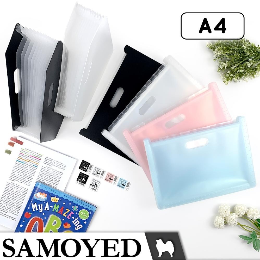 

READY STOK Map Harmonika / Sekat / Expanding Folder / Box / File A4 Samoyed EFD-4S Siap kirim