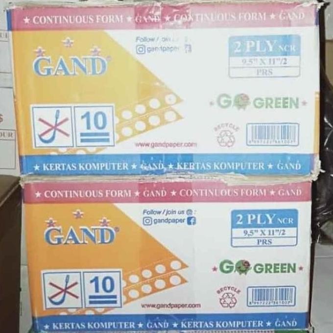 

NEW Continous Form 9.5 x 11 2 Ply K2 WARNA GAND