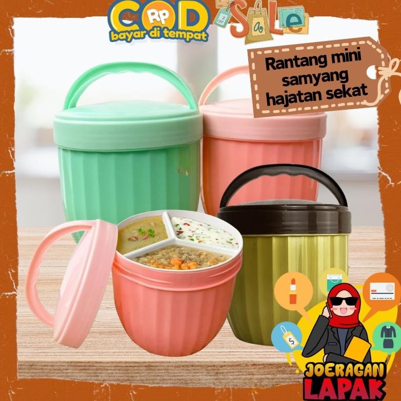 Rantang Samyang - Wadah Tempat Makanan Hajatan Sekat Samir Berkatan Nasi Lauk Bekal Bontot Bento Pla