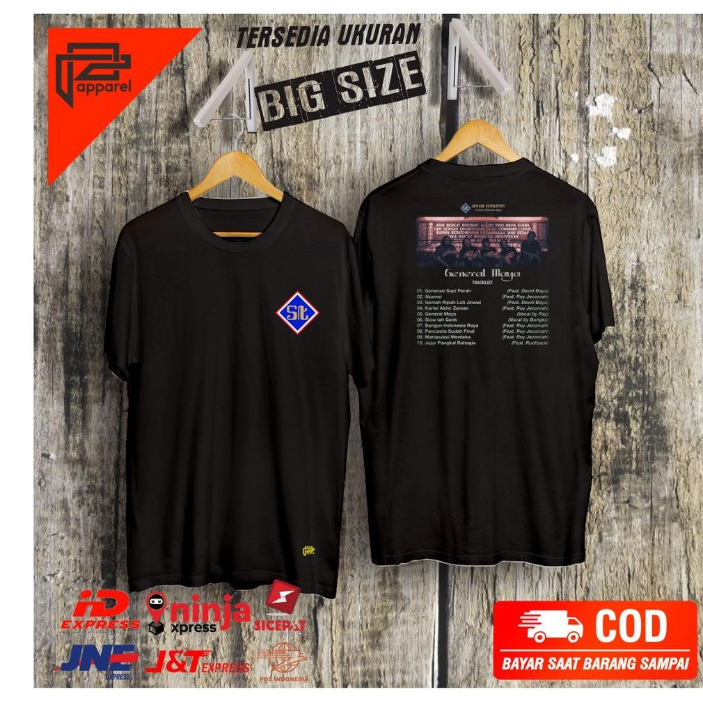 Promo Kaos Pria General Maya Akamsi Terbaru Atasan Pakaian Big Size Jumbo