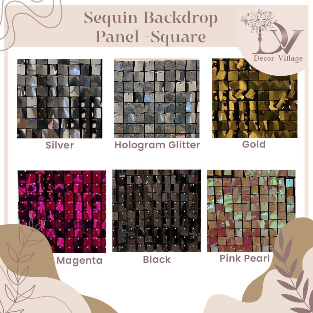 Sequin Backdrop Pannel- Square