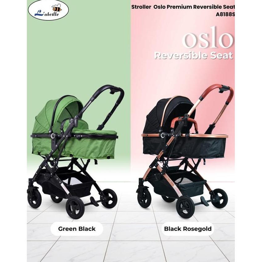 LABEILLE A8188S STROLLER BAYI OSLO PREMIUM REVERSIBLE KERETA DORONG
