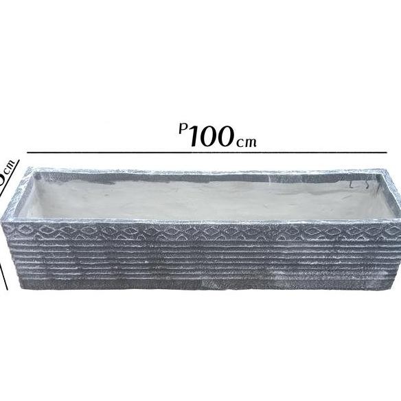 Pot Bunga Persegi Panjang Minimalis P 100Cm1M Lt 25Cm