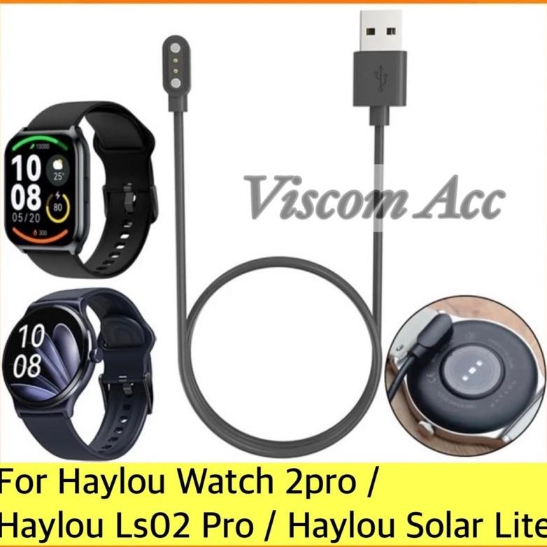 TERLARIS USB Charger Haylou LS02 Pro / Haylou Solar Lite / Haylou Watch 2 Pro Magnetic Siap kirim