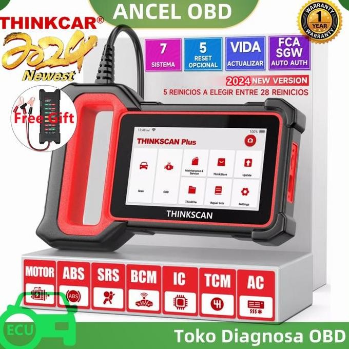 BEBAS ONGKIR - Thinkcar Thinkscan Plus S7 OBD2 Scanner  Alat Diagnostik Mobil