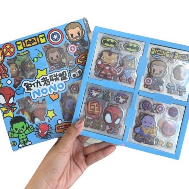 

Sticker Avengers Marvel Anak Cowo Stiker Nono Mix Karakter Avengers Isi 100 Pcs Spiderman Superman Ironman Capten America Hulk Hero Terlaris