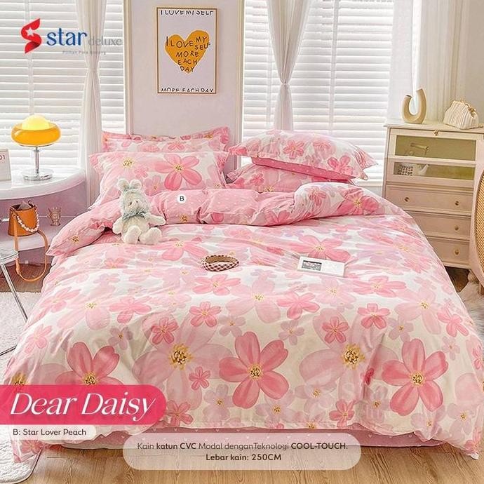 Sprei katun 180x200x40 Motif Katun Jepang Bahan Lokal