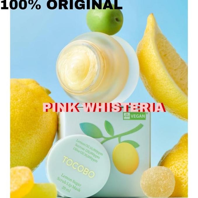 TERBARU - [ORIGINAL] TOCOBO Lemon Sugar Scrub Lip Mask Scrub