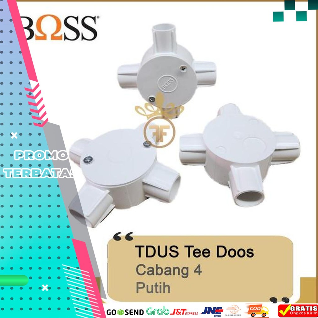 

T DUS/ TEE DOOS/ TDUS BOSS CABANG 4 PUTIH