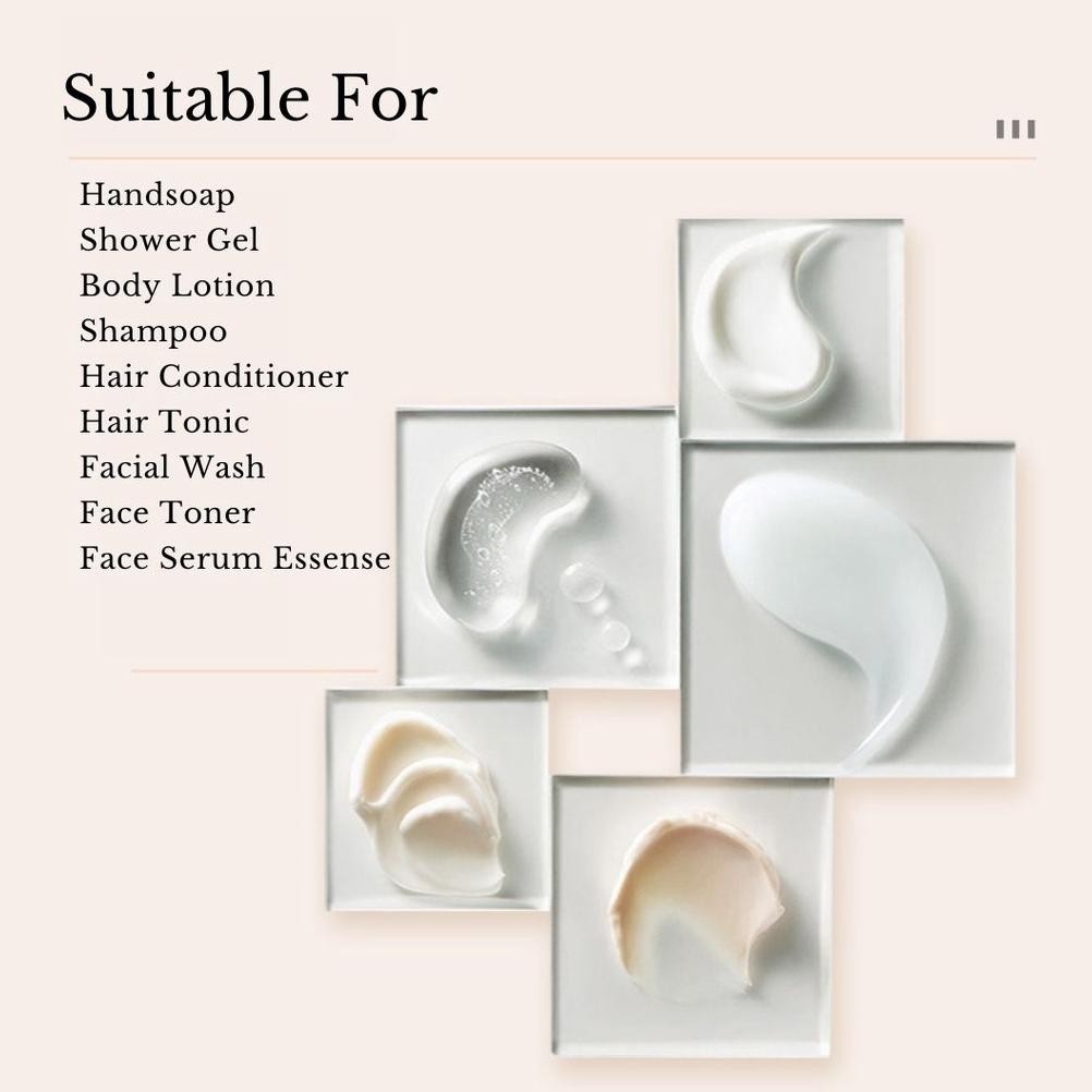 KOKOMI Botol Sabun Aesthetic AKEMI Botol Refill Sabun Cair 300ml Dapat Stiker Label Botol Refillable