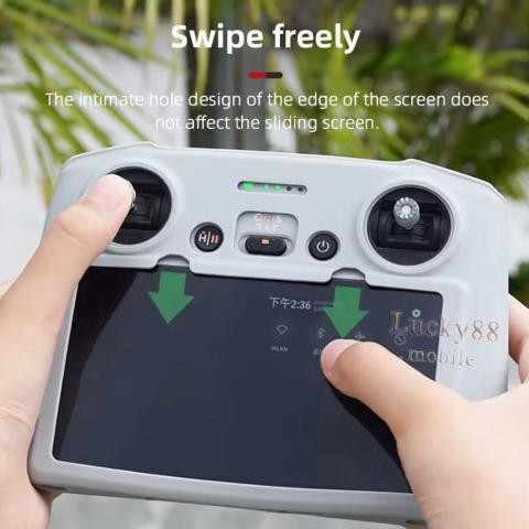 BRDRC Casing Cover Silikon DJI RC For DJI Mini 3 Pro Mavic 3 Case Pelindung Remote Control Layar Aks