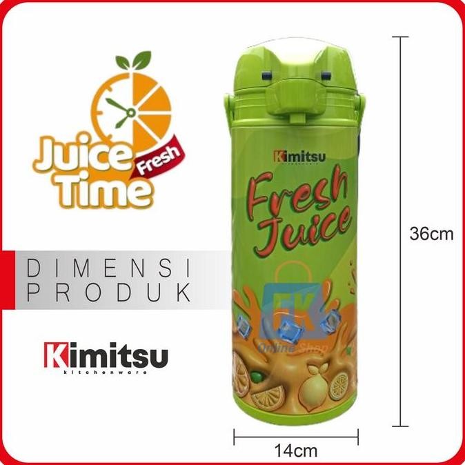 SALE Termos Air Panas Stainless KIMITSU KVF-191 | Termos Tekan | Termos Pencet | Termos Tekan 2 Lite