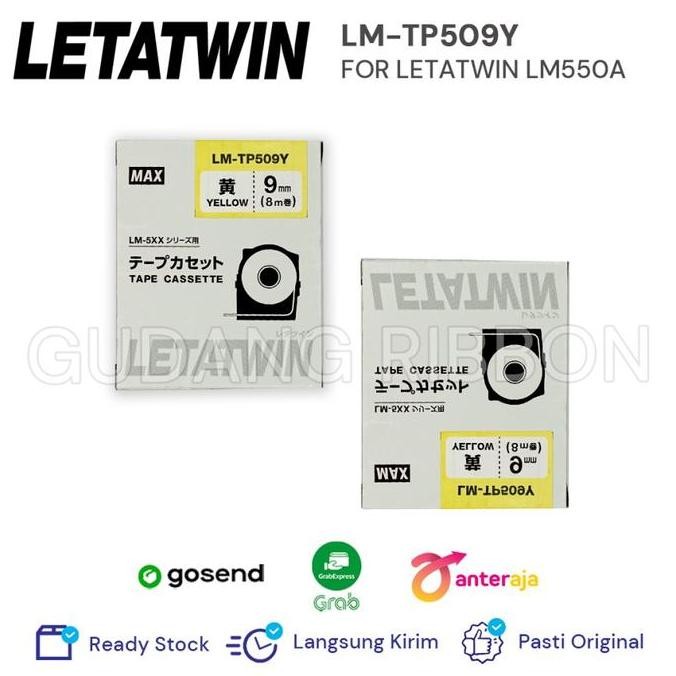 

Label Max Letatwin 9Mm Yellow (Lm-Tp509Y) New Stok
