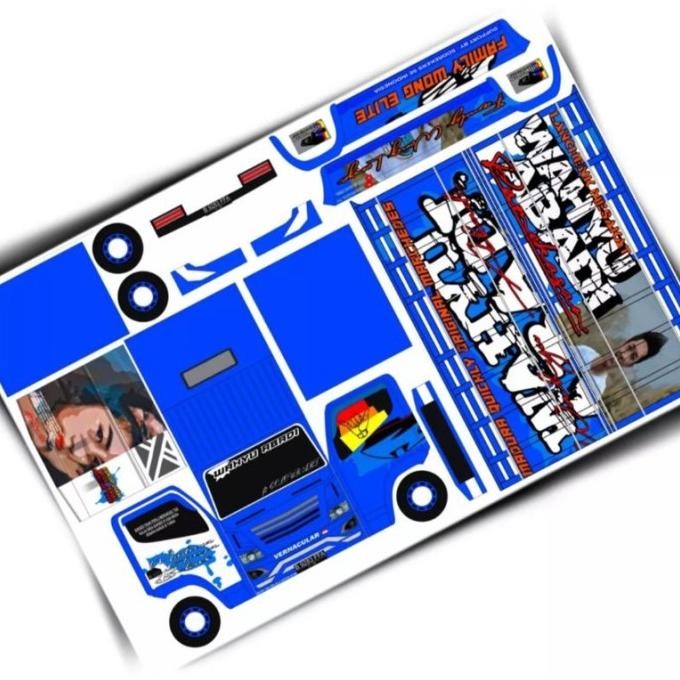 (Expert) pola stiker miniatur truk oleng wahyu abadi 02 terbaru