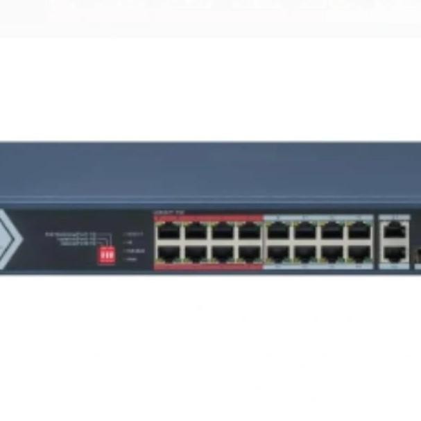 Hikvision Poe Switch Hub 16 Port+ 2Up Link Resmi Orignal Poe Switch Hub 16Ch New Stok