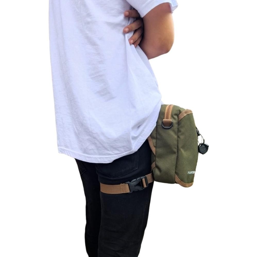 FANTEUS - Tas Paha Meepo Tas Selempang Multyfungsi Tas Mini Outdoor Tas Touring Pria Wanita ZV