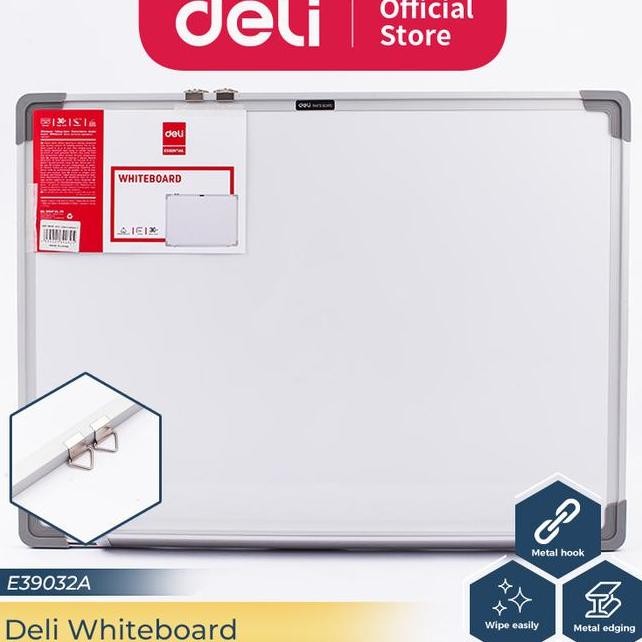 

Deli Whiteboard Papan Tulis Putih Magnetik Ukuran 45 X 60 Cm Kokoh Cocok Untuk Kantor E39032A