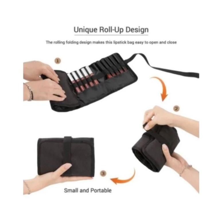 20 Slots Tas Lipstik/tas tempat lipstick/tempat tester parfum/tas lipstick ZV