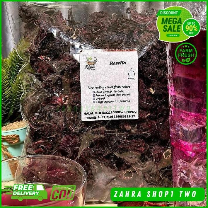 

SIMPLISIA BUNGA ROSELLA UNGU KERING - 500GRAM PRODUK TERBAIK