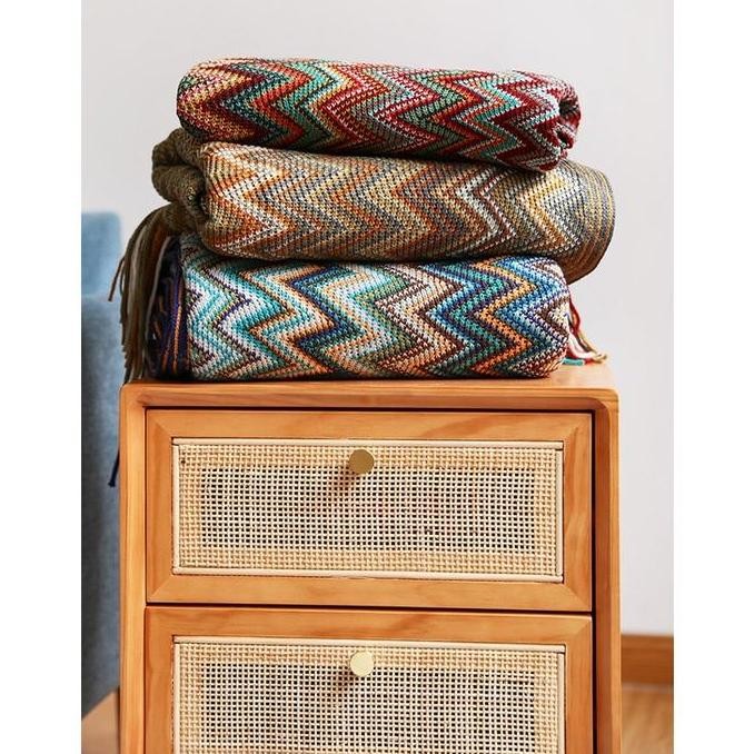 Bohemian sofa blanket / ethnic blanket / bedspread / penutup sofa / throw blanket