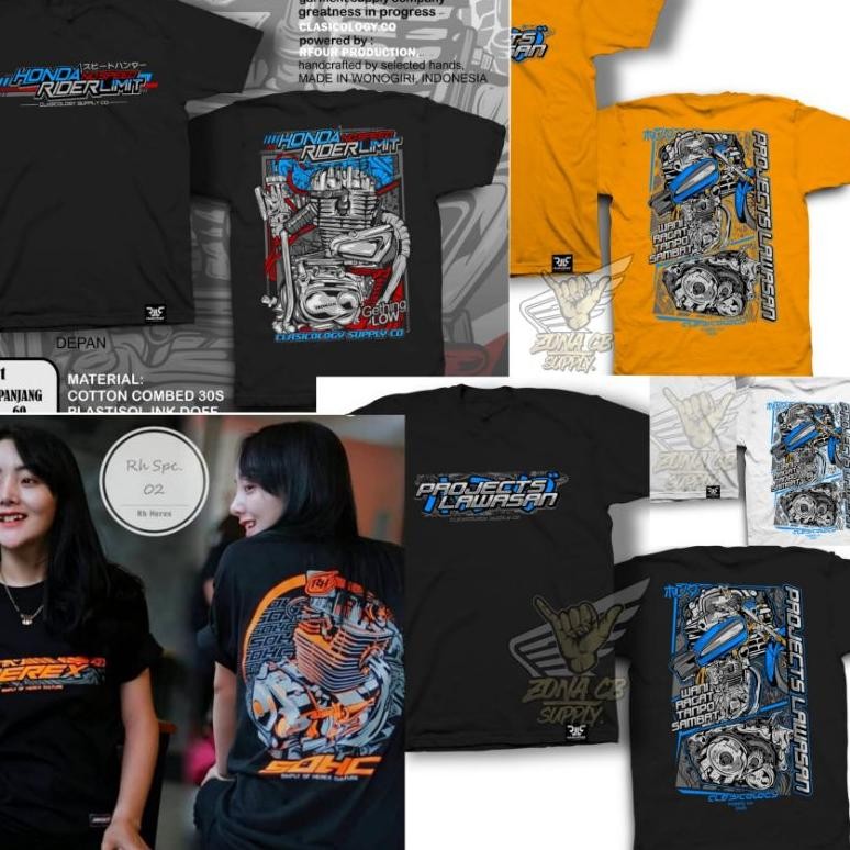Promo Kaos Honda Racing Gank Kaos Cb Zonacb Kaos Herex Kaos Gl Pro Max Series Neotech Kaos Numpak Gl