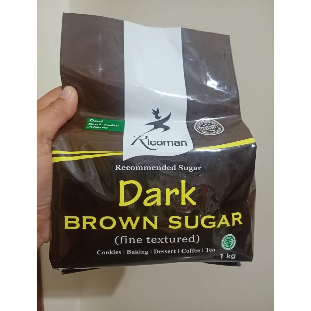 

RICOMAN DARK BROWN SUGAR 1KG SV