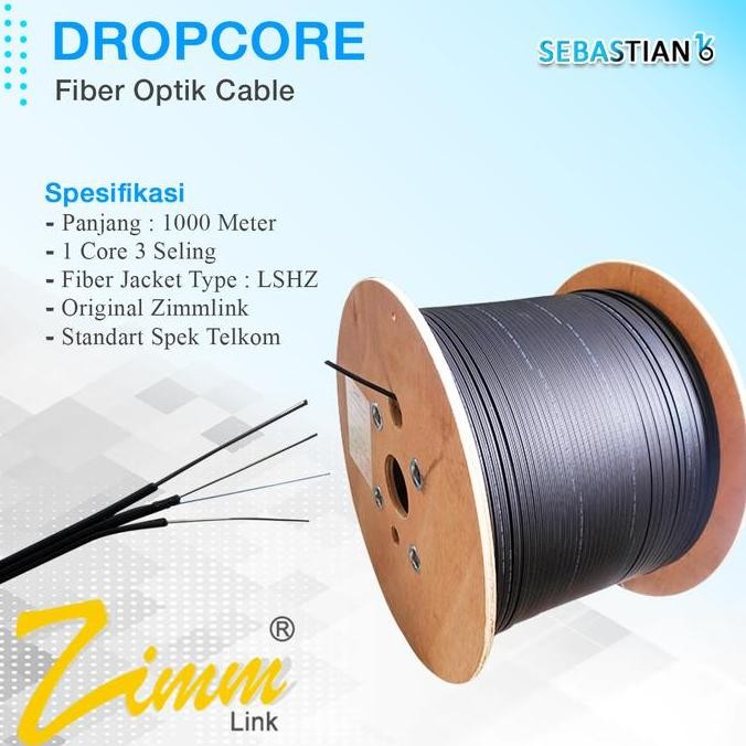 Dropcore Fiber Optik 1 Core 1000 Meter New Stok