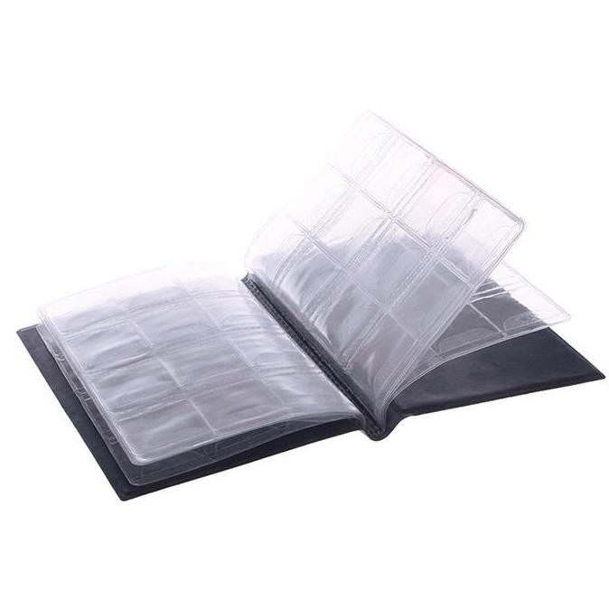 Tempat Penyimpanan Dompet Album Koleksi Coin Uang Logam Koin 120 Slot - Wadah Menyimpan Barang Kolek