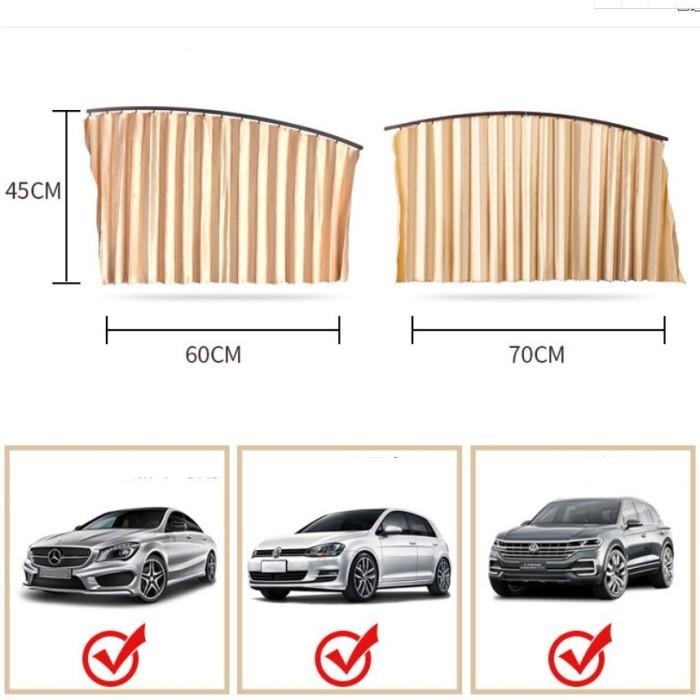 Sunshield Tirai Gorden Magnet Kaca Jendela 4Pcs Mobil All New Terios Original Dan Terpercaya