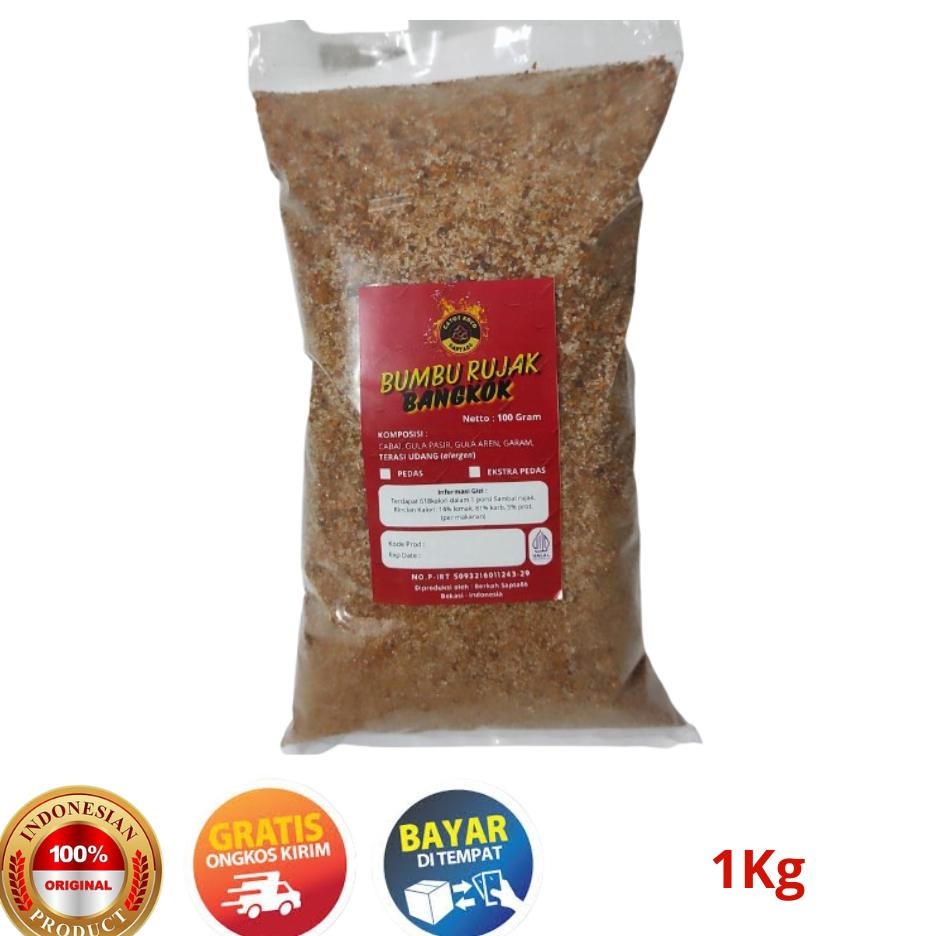

Bumbu Rujak Bangkok G 1G 1Kg Pedas Manis Asin Terasi Udang Jambu Kristal