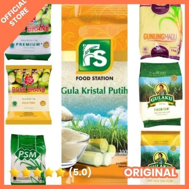 

GULAKU gula tebu hijau - kuning pasir putih 1kg SV13