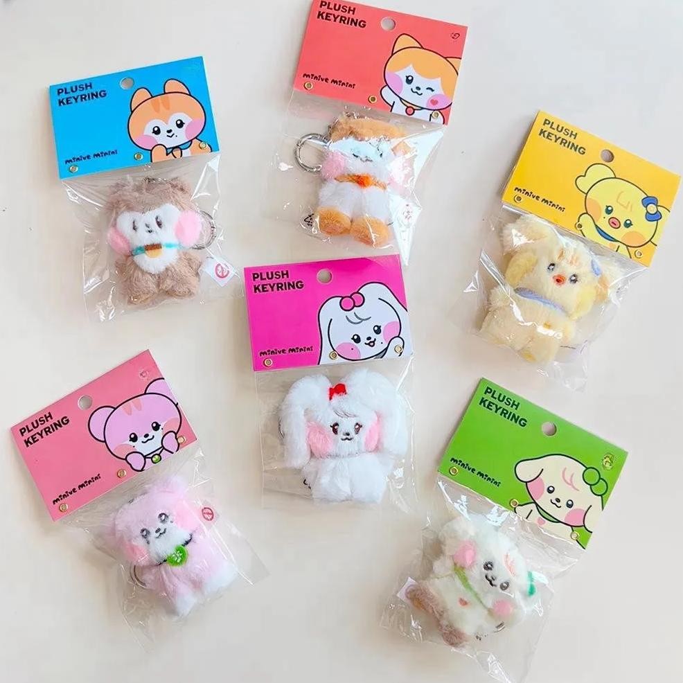 PROMO MURAH Kpop Idol DIVE Minini Plush Keyring Yujin Gaeul Wonyoung LIZ Rei Leeseo Minive Stuffed D