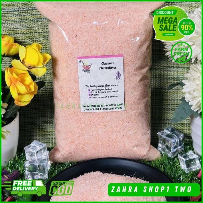 

GARAM HIMALAYA PINK SALT - 500 GRAM - REMPAH BU RISMA BEST PRODUK