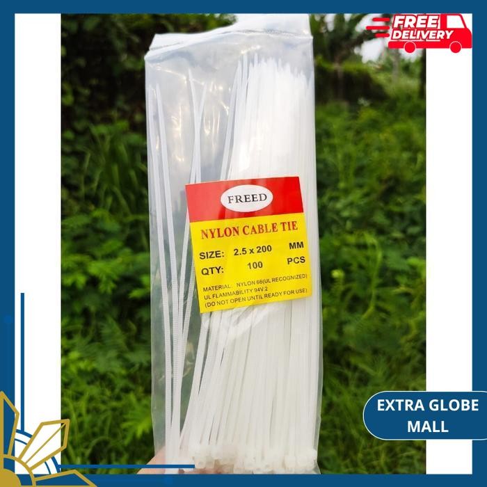 

KABEL TIES CABLE TIES KABEL TIS CABLE TIE KLIP 2.5X200MM ISI 100PCS BAHAN BERKUALITAS !!