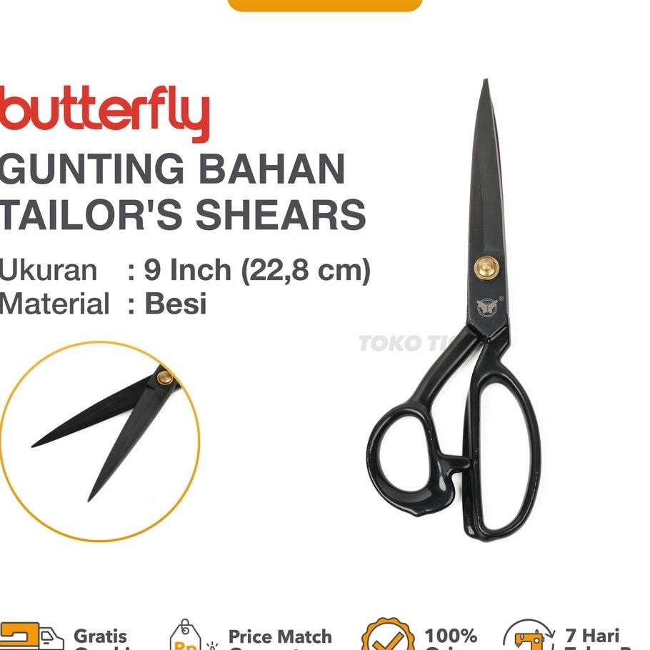 

Gunting Potong Bahan Kain Butterfly 9 Gunting Tailor Ukuran 9