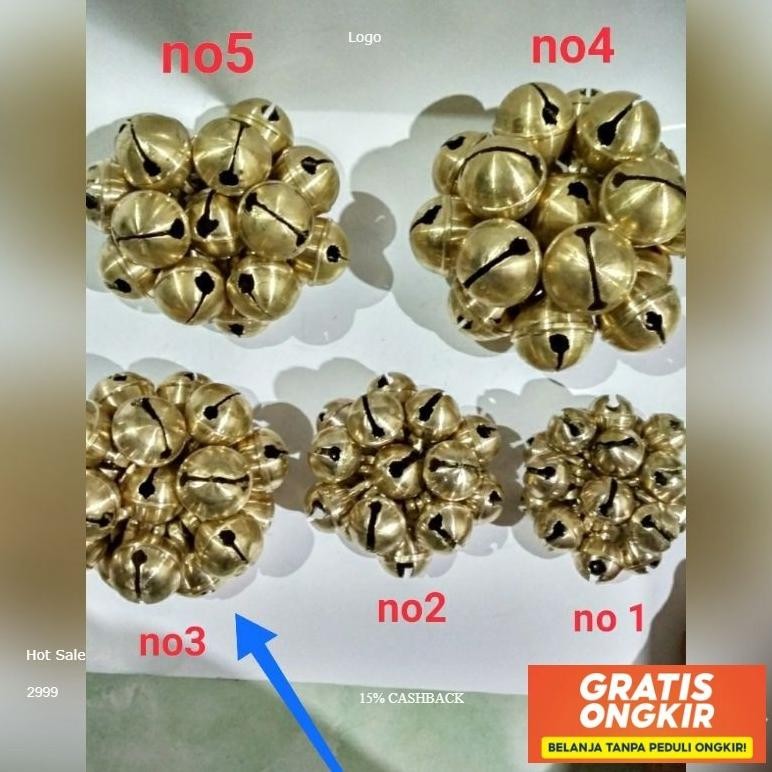 Klinting Kuningan/Gong Seng. Klintingan Bahan Kuningan Baru