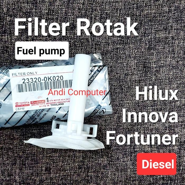 FILTER ROTAK FUEL PUMP INNOVA HILUX FORTUNER DIESEL DISEL SOLAR