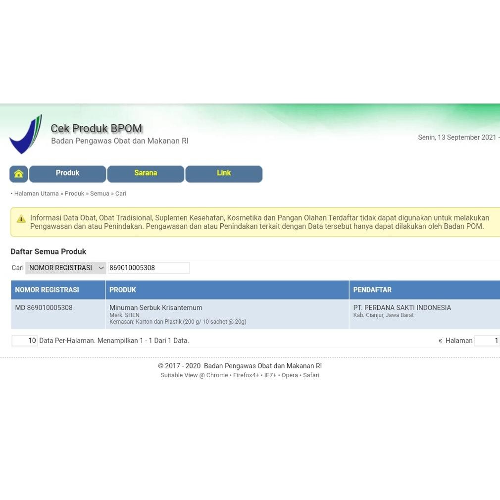 

Heatshrin {Cod} Teh Bunga Chrysanthemum Crystals ( Teh Pereda Panas Dalam ) 10 Sachet - Original Bpom Pt. Perdana Sakti Ae-24