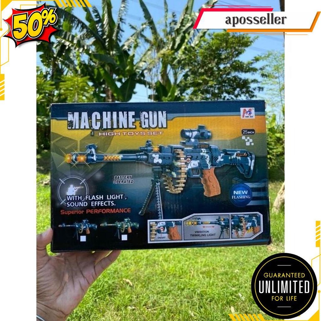 Mainan Anak Tembak Mainan Combat 3 Gun Besar Jumbo / Mainan Toy Gun - Sni Siap Kirim