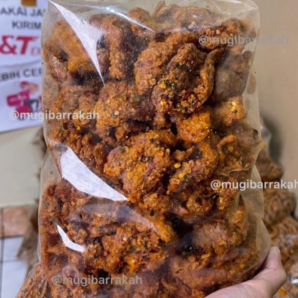 

Bisa Cod Kulit Krispy Ayam Pedes Bumbu Daun Jeruk 1Kg Ukd-23